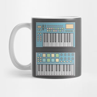 Blue Mini Synthesizer Mug